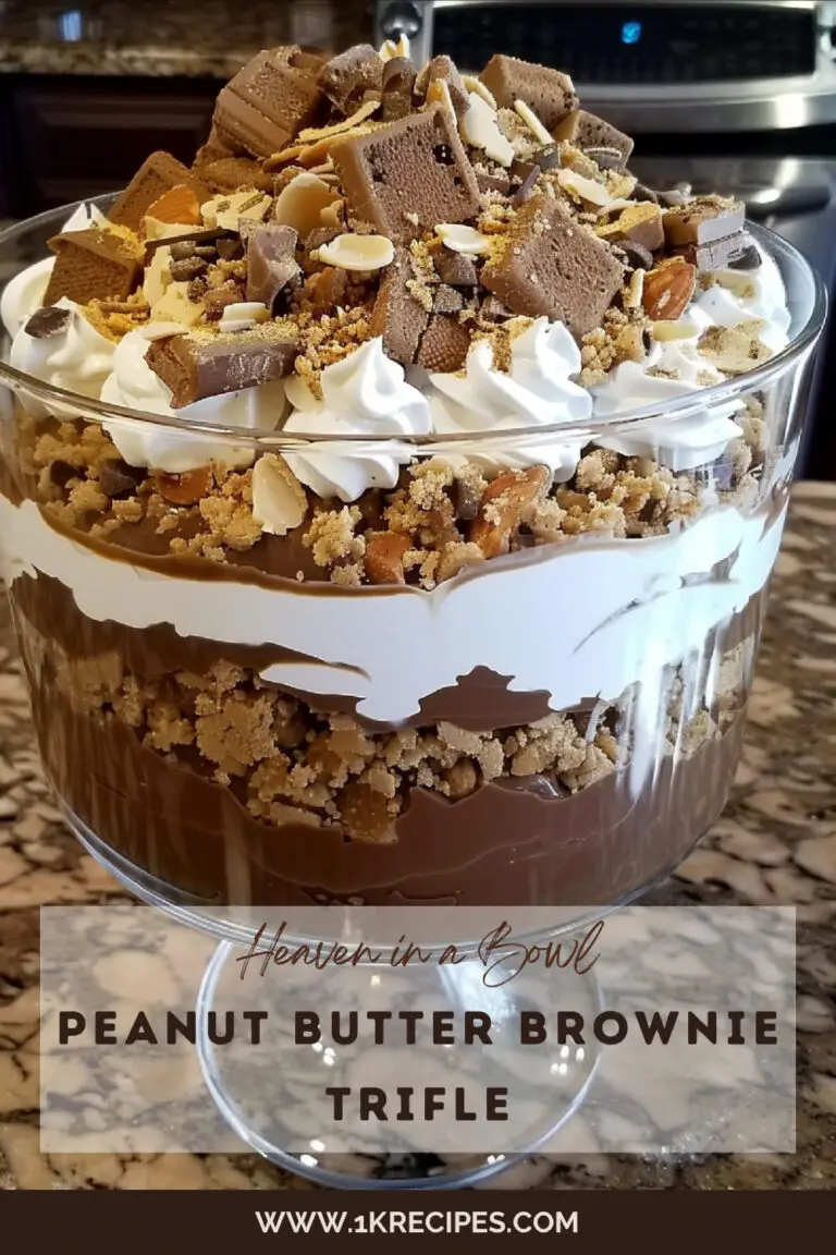 Heaven in a Bowl The Ultimate Peanut Butter Brownie Trifle Recipe 1k