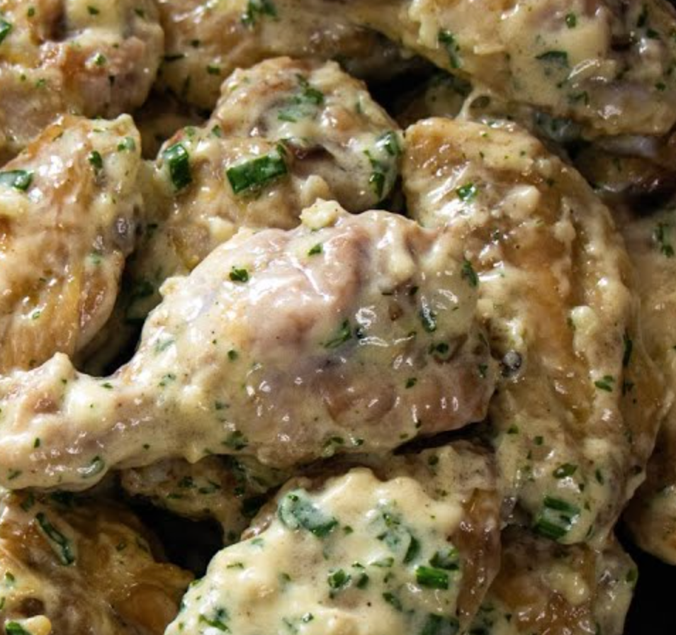 Alfredo Chicken Wings – 1k Recipes!