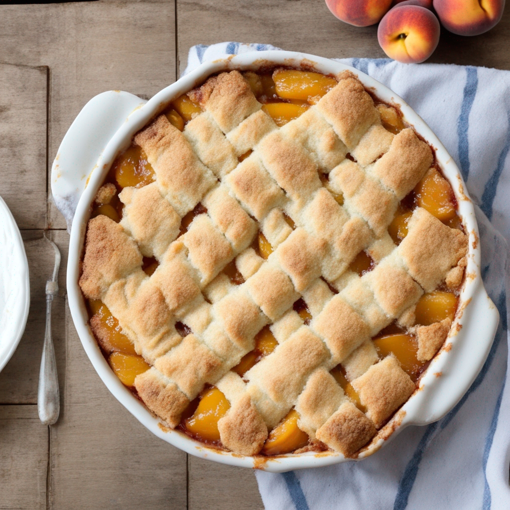 Triple Crust Peach Cobbler Recipe