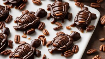 Pecan halves arranged on baking sheet before toasting.