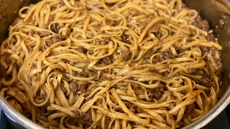 Mongolian Ground Beef Noodles – 1k Recipes!