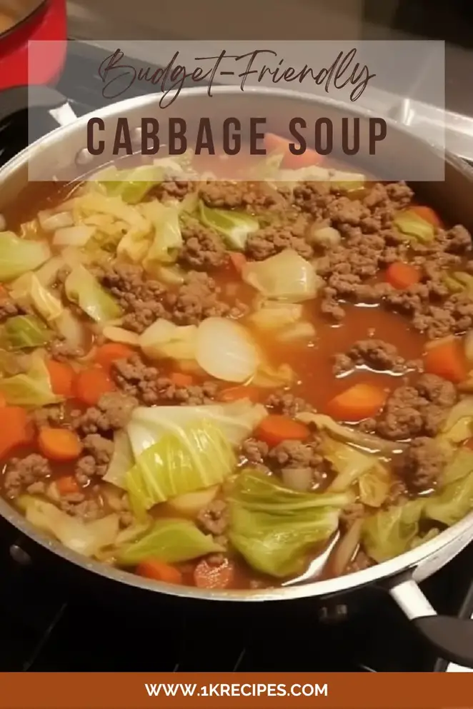 Love this Easy Cabbage Soup Recipe? Pin it to your favorite recipe board on Pinterest to keep it handy!