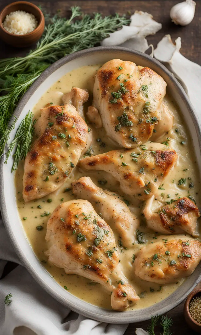 Perfectly Cooked Garlic Butter Chicken Breast.