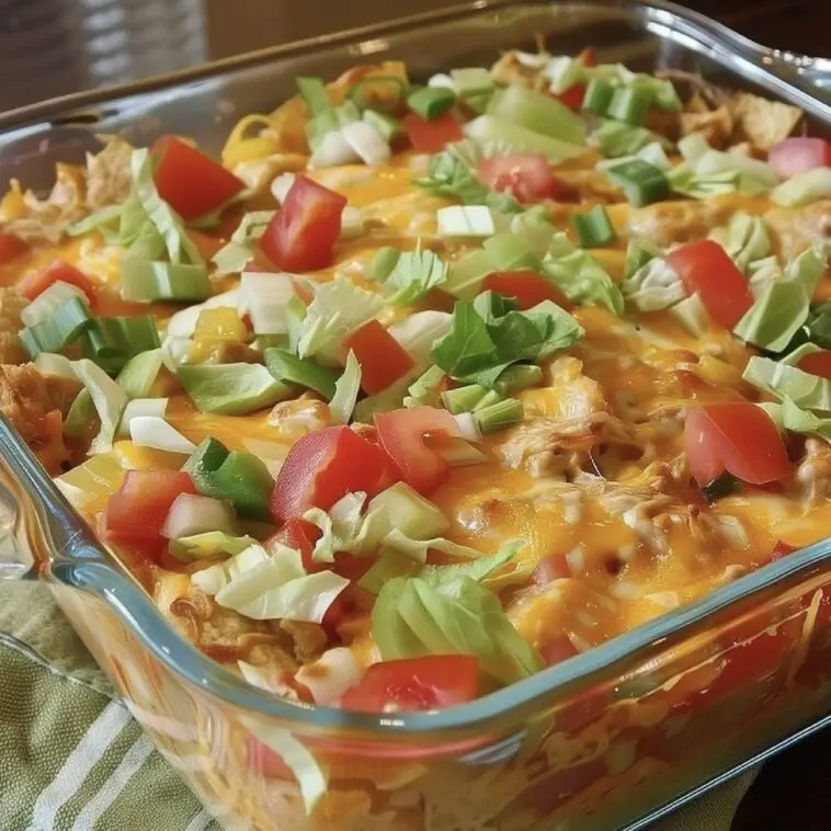 Easy Walking Taco Casserole Recipe