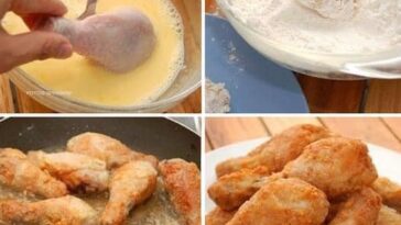 KFC-style chicken recipe ingredients.