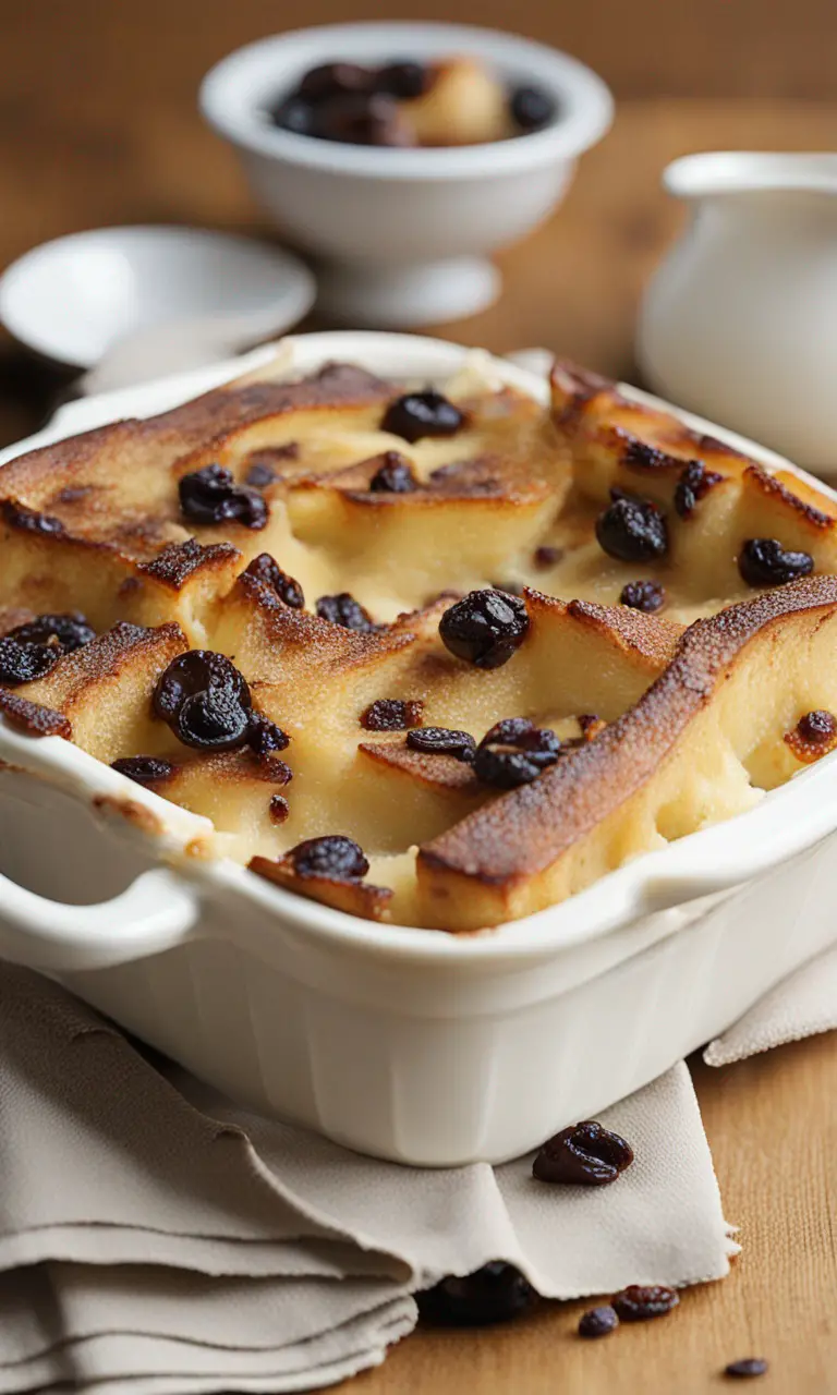 Bread and Butter Pudding Pin for Pinterest