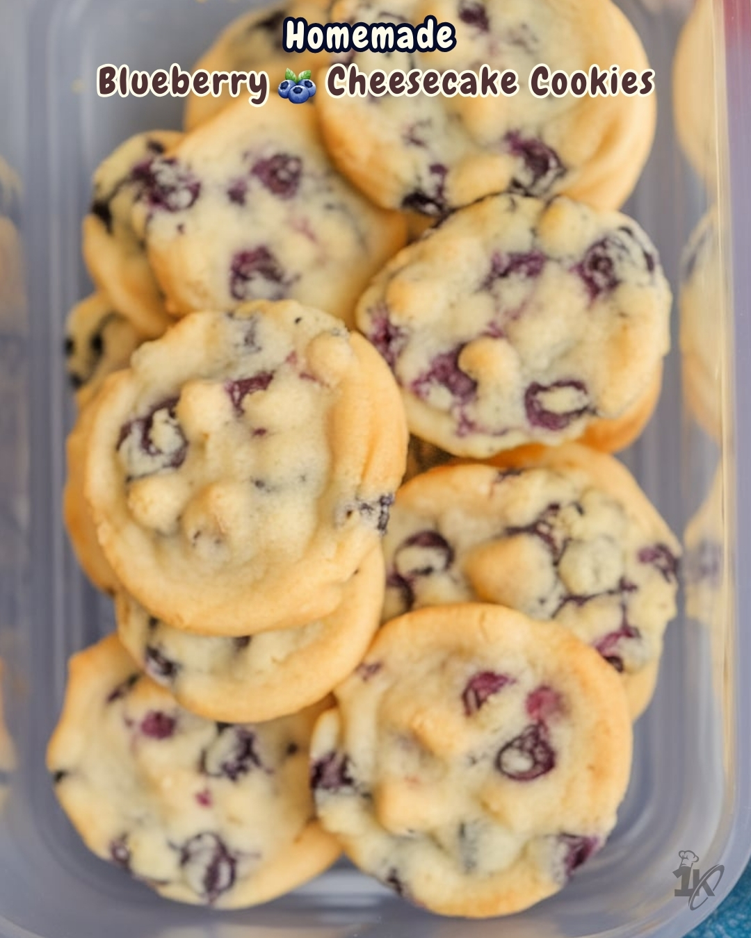 Blueberry Cheesecake Cookies Pinterest Pin