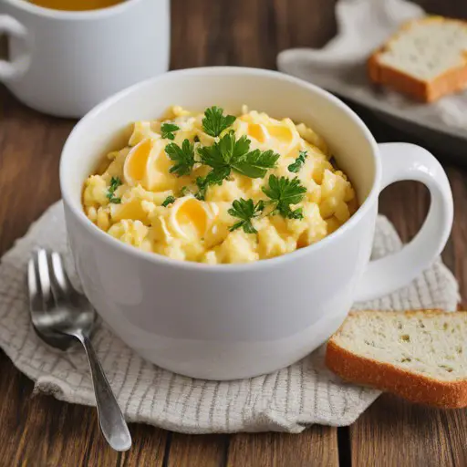 Scrambled Eggs in a Mug – 1k Recipes!