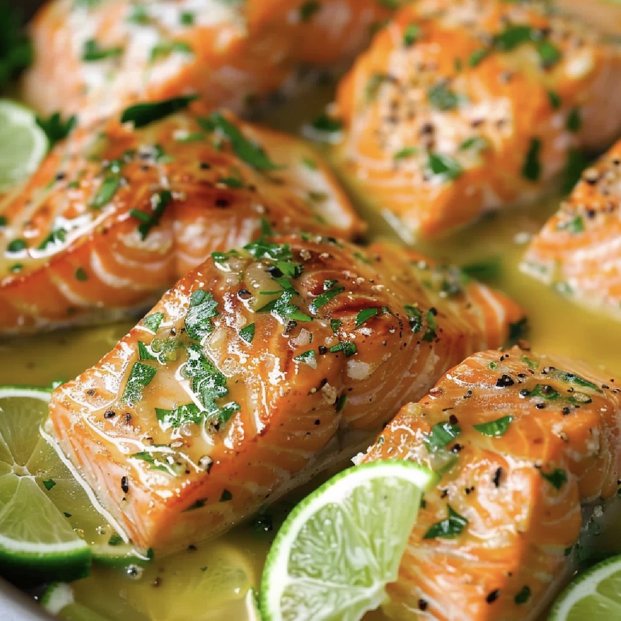Dive into the flavors of this heavenly baked salmon, enriched with honey, lime, and garlic for a perfect meal.