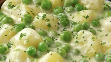 Dive into the comfort of our Creamed Potatoes and Peas, an easy, delicious side perfect for any meal. Pin now for a quick and satisfying recipe!