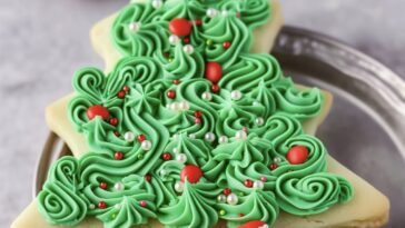 Christmas Sugar Cookies with Buttercream Frosting are a classic and beloved holiday treat.