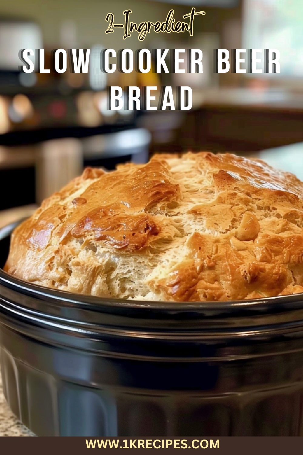 Dive into the simplicity of baking with this Slow Cooker Beer Bread recipe. Just 2 ingredients for a perfect, comforting loaf every time. Pin this for an easy, go-to bread recipe that’s both delicious and foolproof!