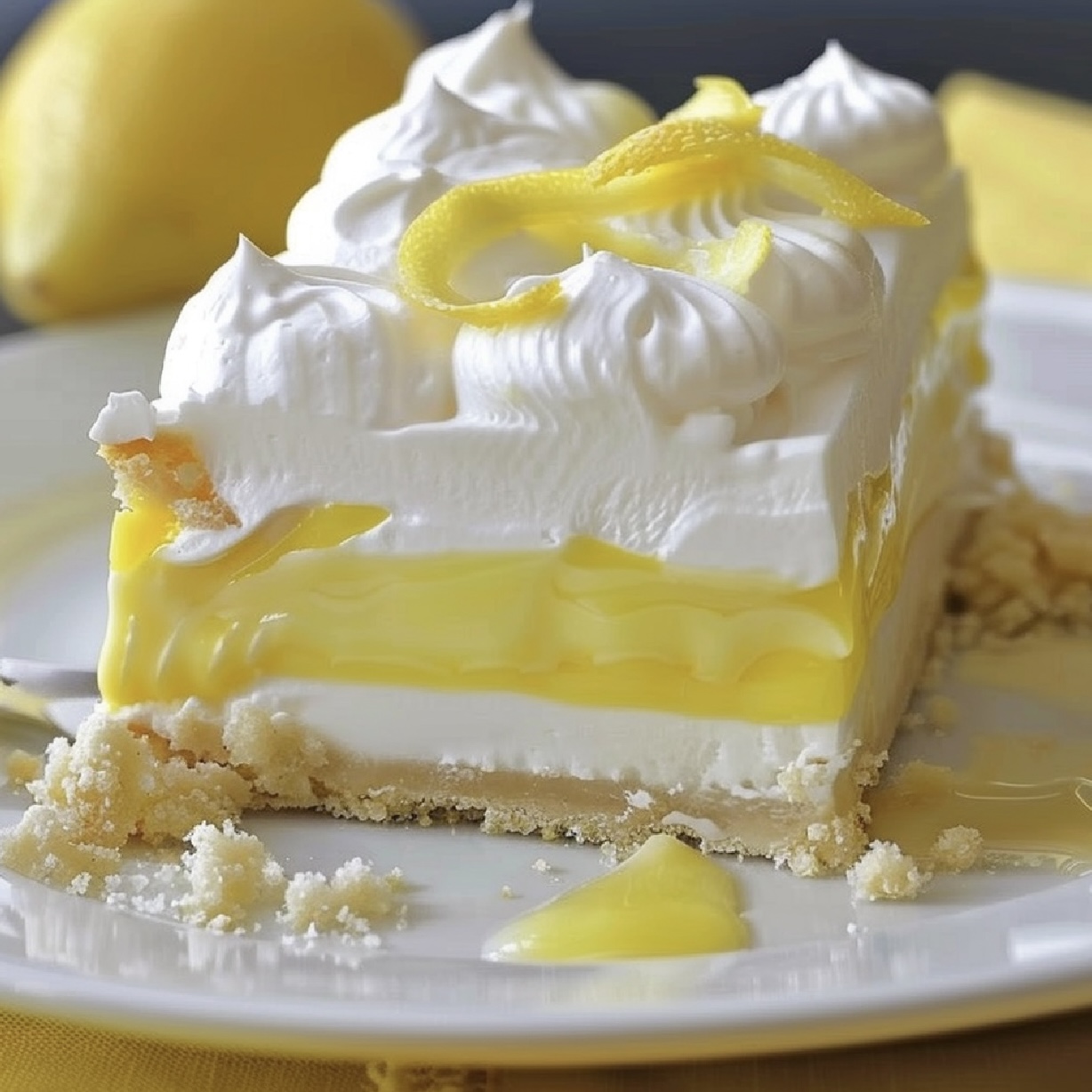 Lemon Lush Delight: A Tangy Temptation in Every Bite