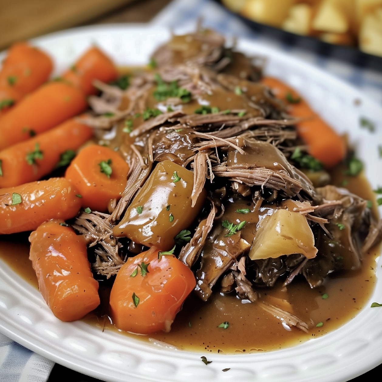 Craving comfort food? Try this easy Slow Cooker Pot Roast recipe, perfect for a cozy family dinner. Pin now, enjoy forever!