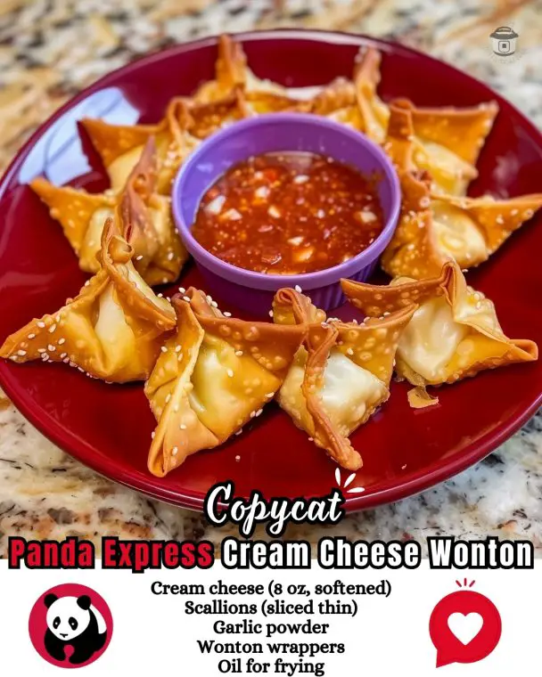 COPYCAT PANDA EXPRESS CREAM CHEESE WONTONS