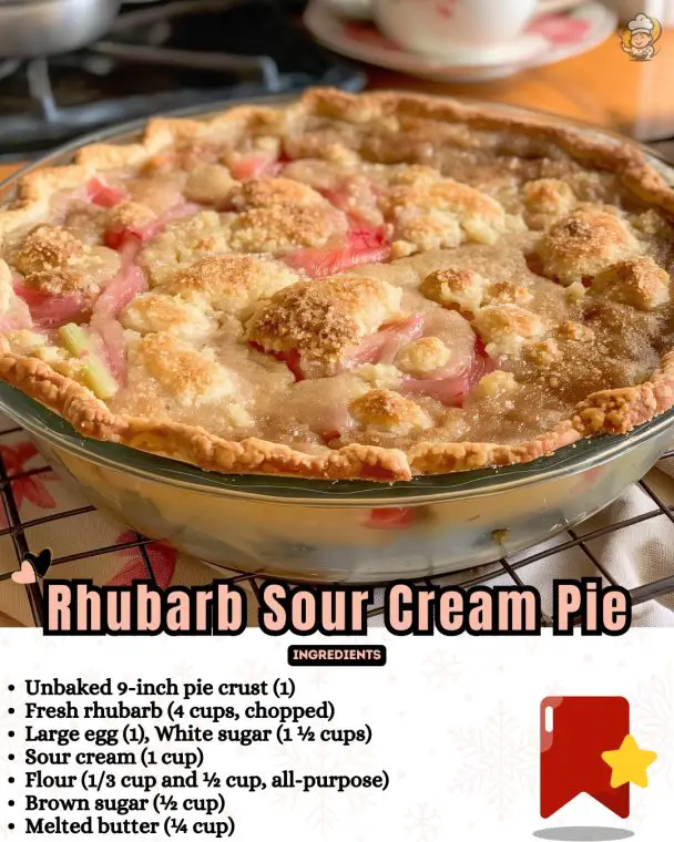 Old-Fashioned Rhubarb Pie Recipe