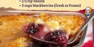 Warm & Sweet Blackberry Cobbler